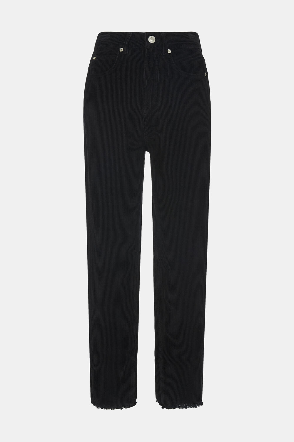 Petite High Waist Cord Barrel Jean