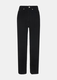 Petite High Waist Cord Barrel Jean