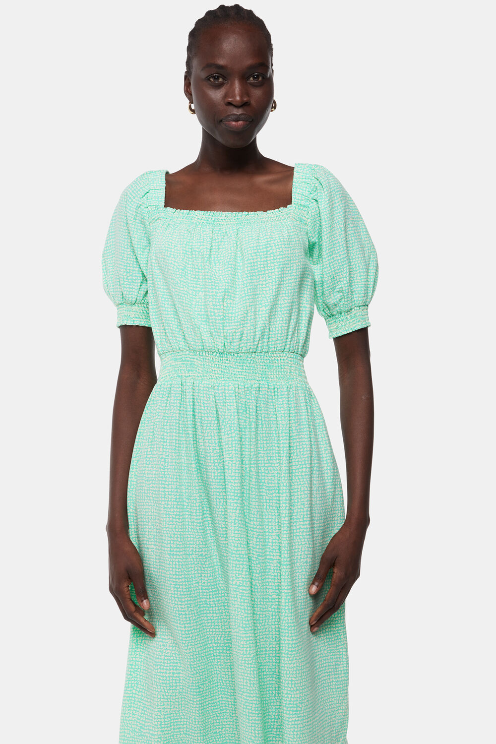 Scribble Check Dress