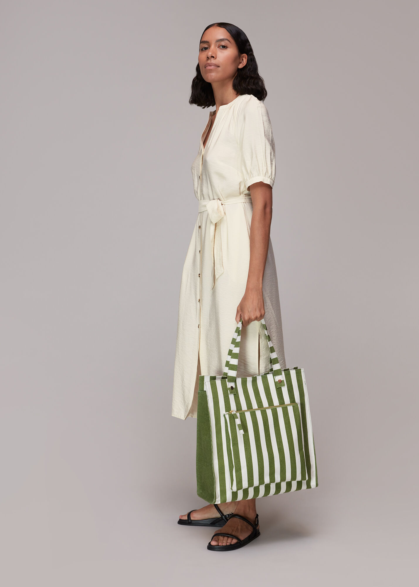 Ivory Olivia Midi Dress WHISTLES