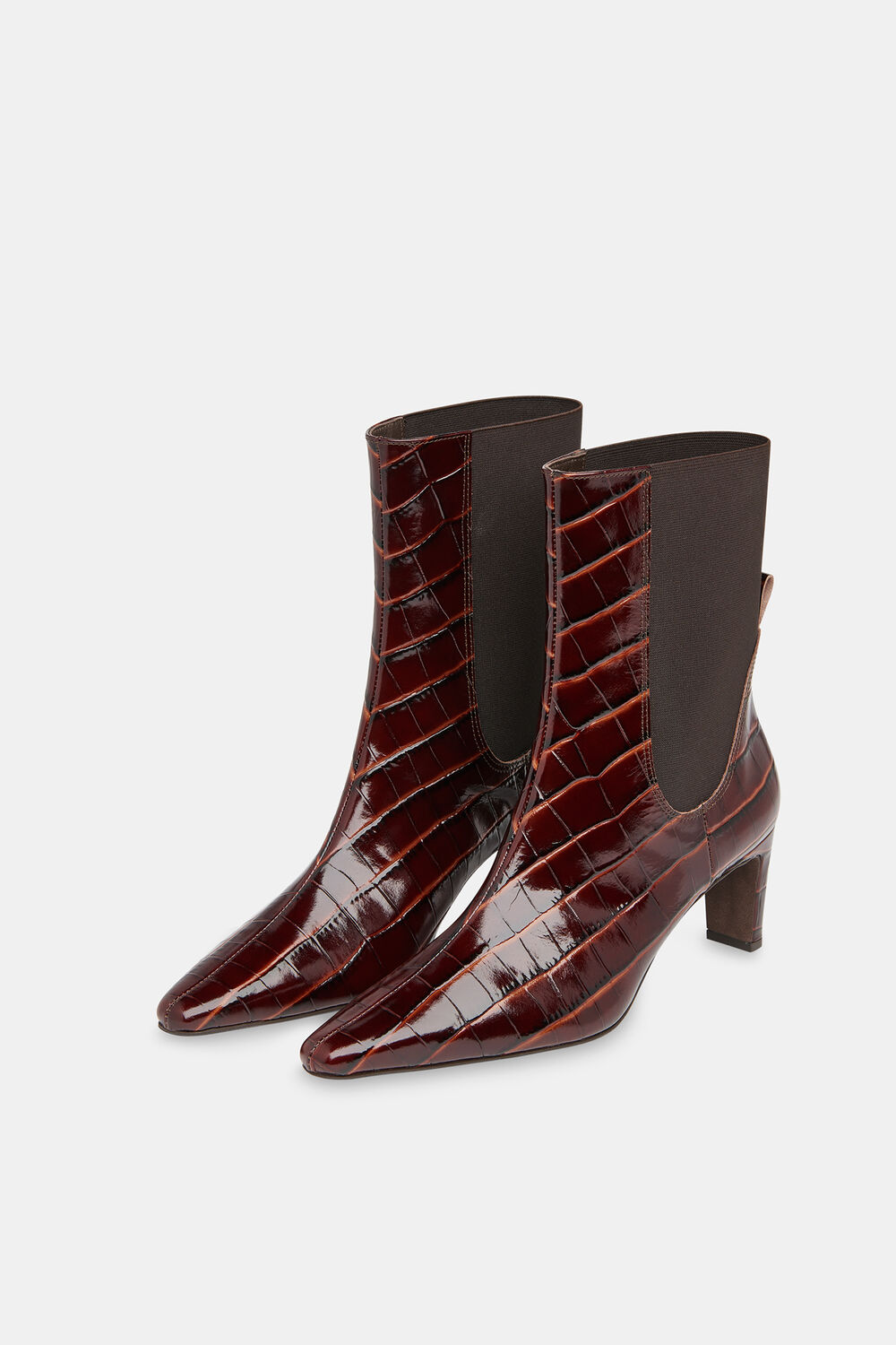 Darla Croc Heeled Boot