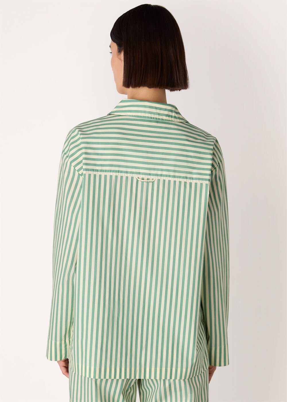 Cotton Stripe Pyjama Shirt