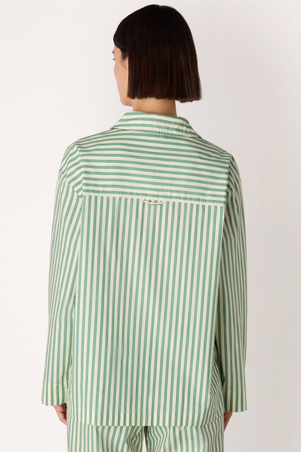 Cotton Stripe Pyjama Shirt