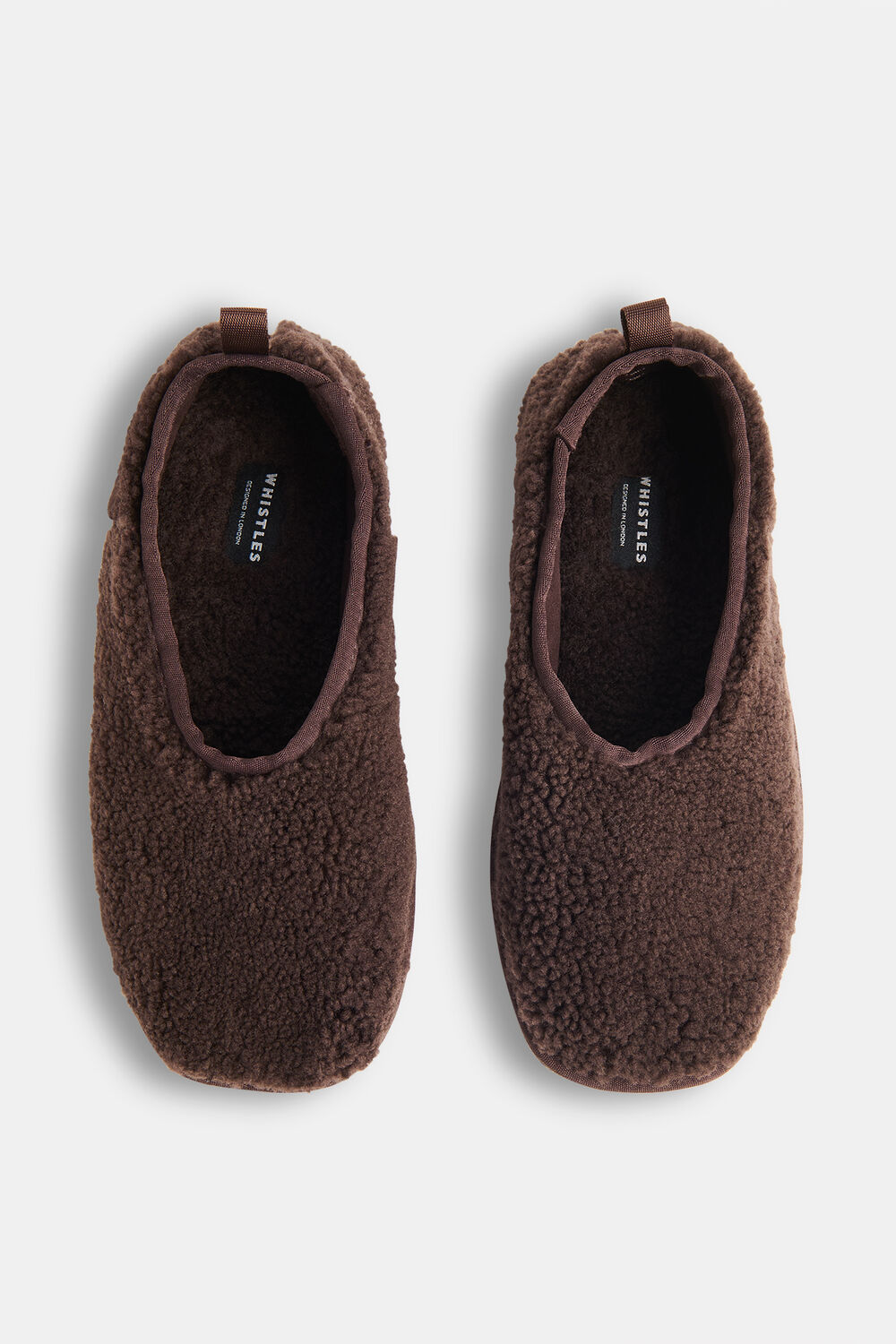 Chocolate Shearling Ballet Slipper