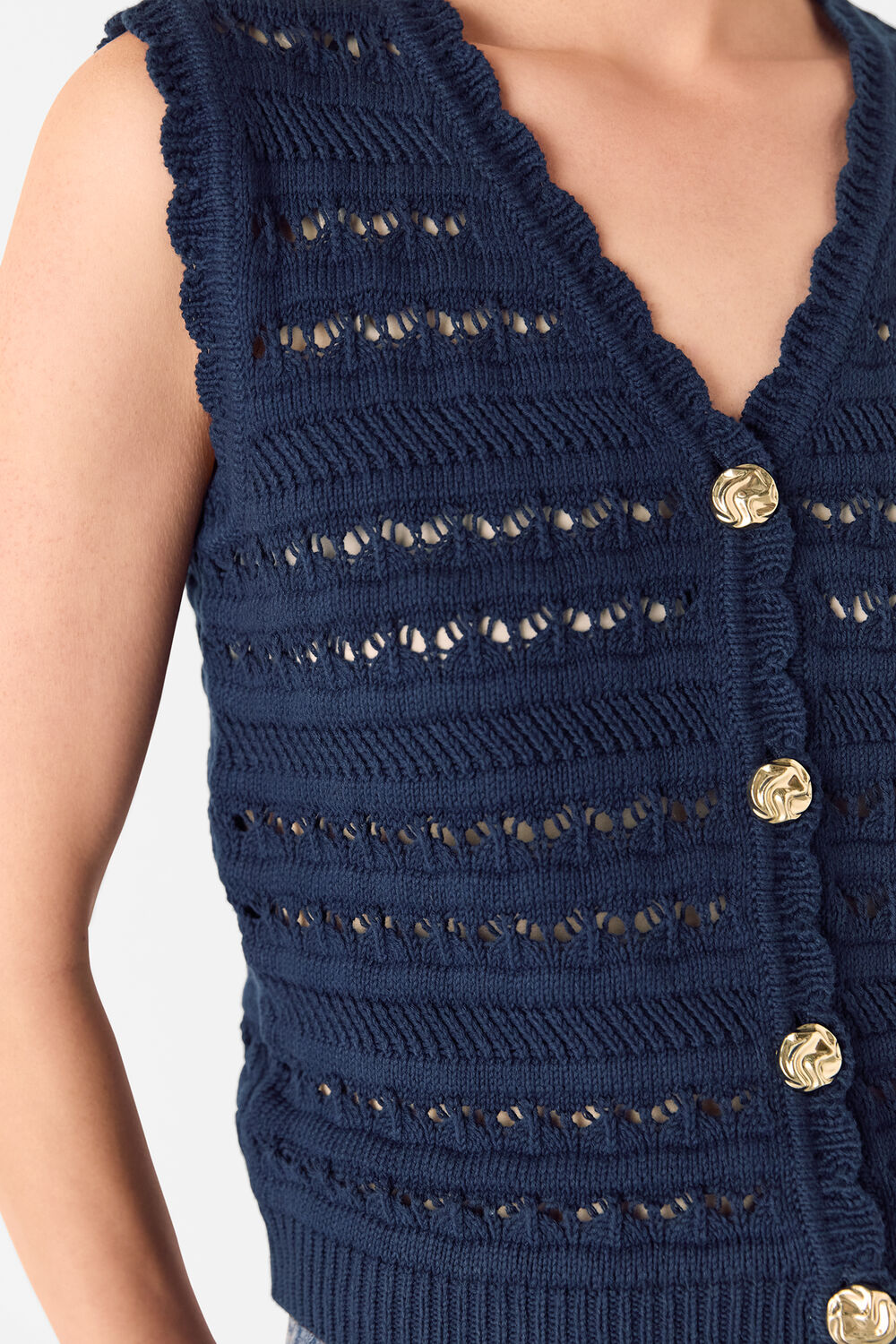 Pointelle Detail Tank