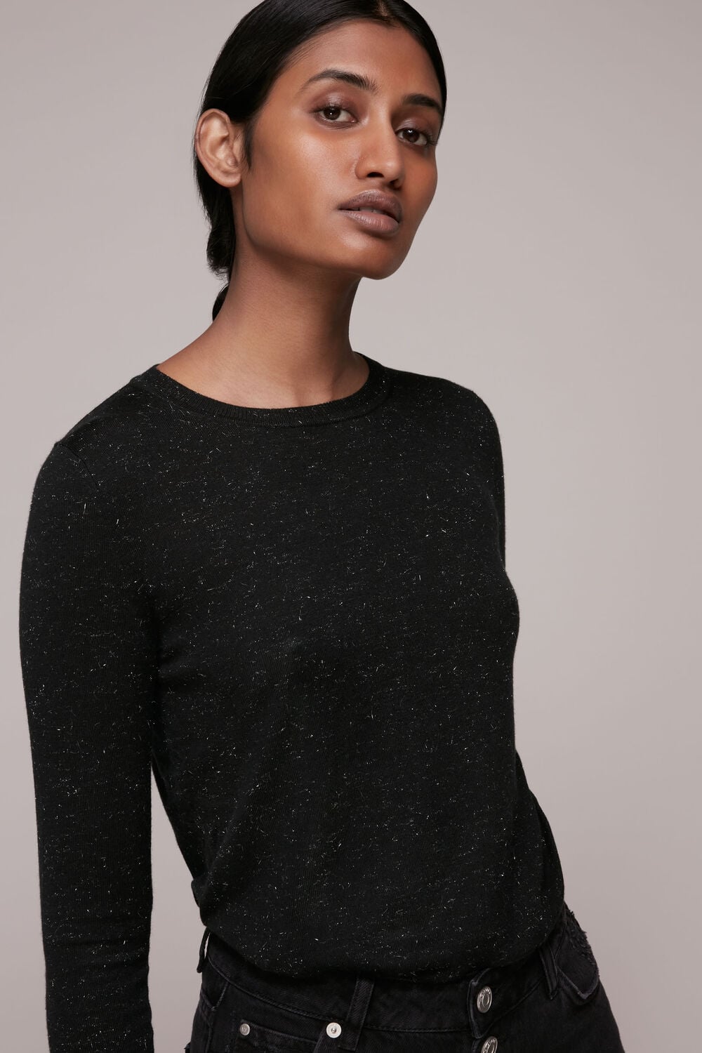Black Annie Sparkle Knit
