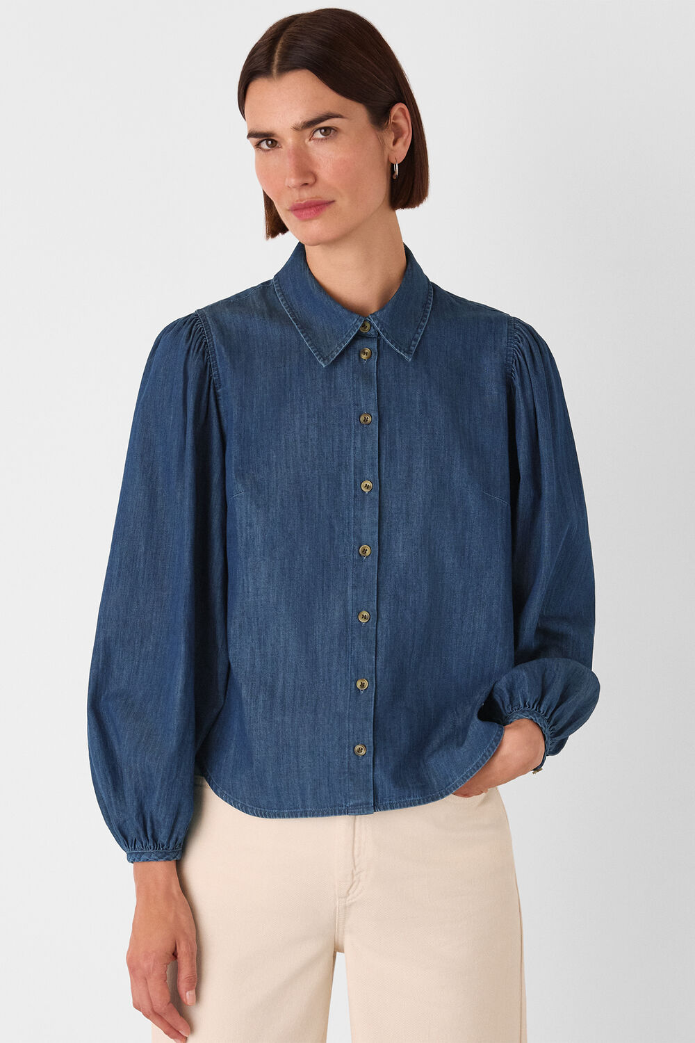 Denim Chambray Cotton Shirt