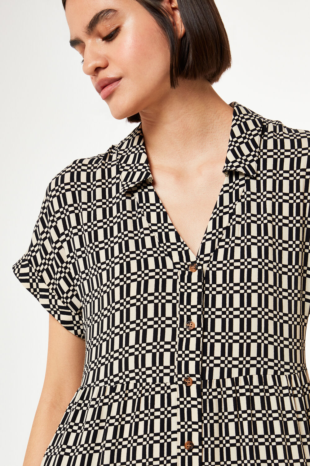 Link Check Print Dress