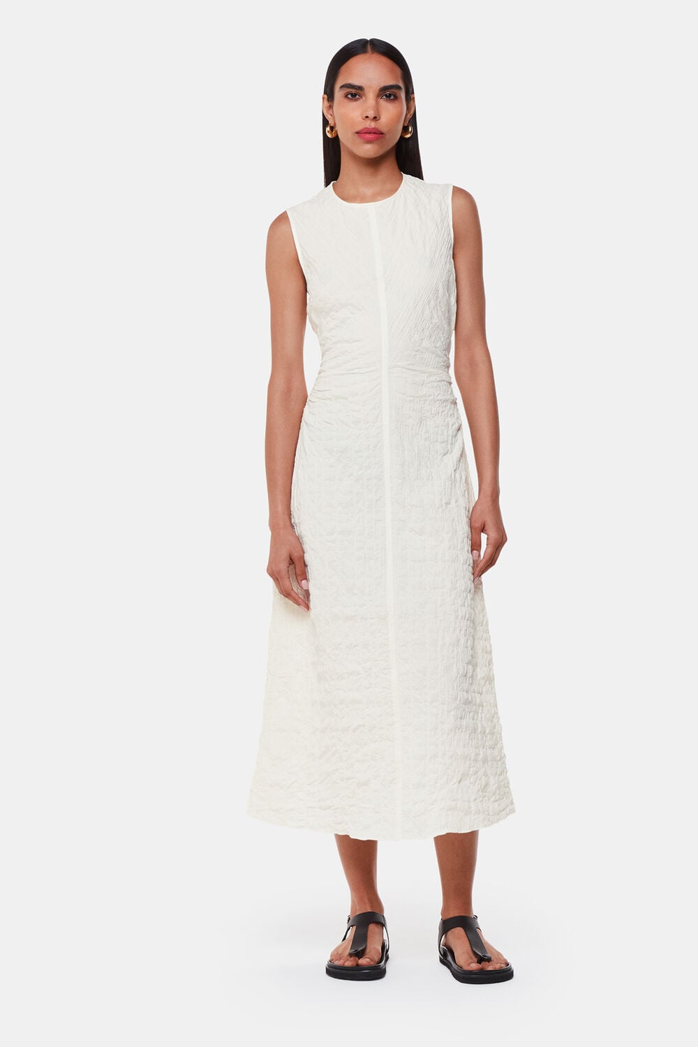 Ivory Lori Textured Dress