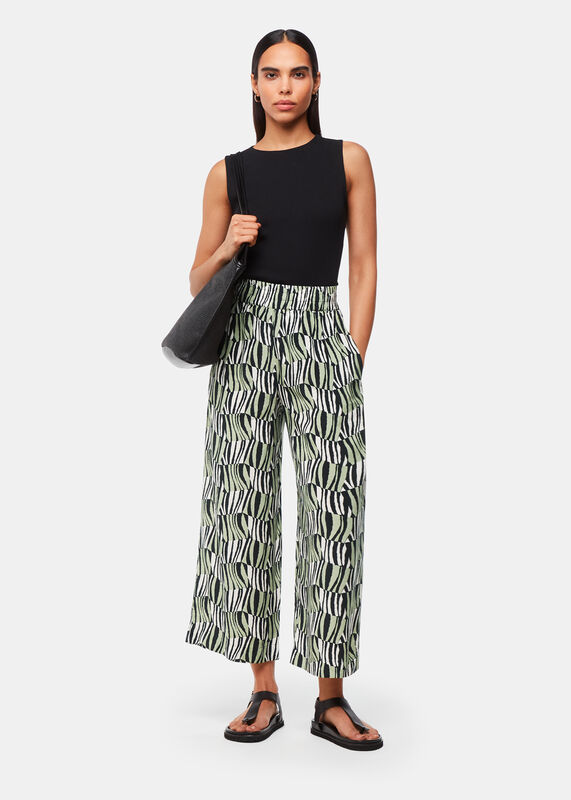 Multicolour Checkerboard Tiger Pants 