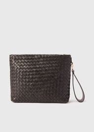 Avah Woven Zip Clutch