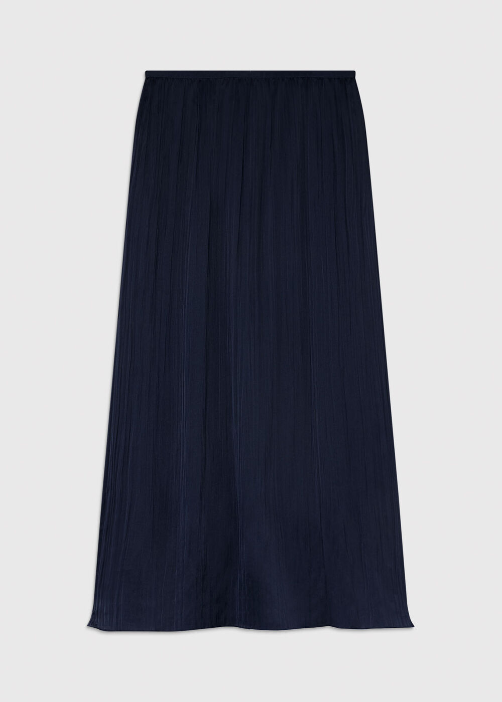 Plisse Column Midi Skirt