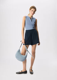 Henley Button Front Tank