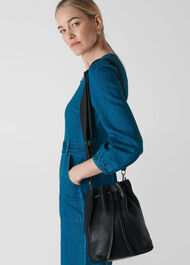 Barton Soft Bucket Bag Black