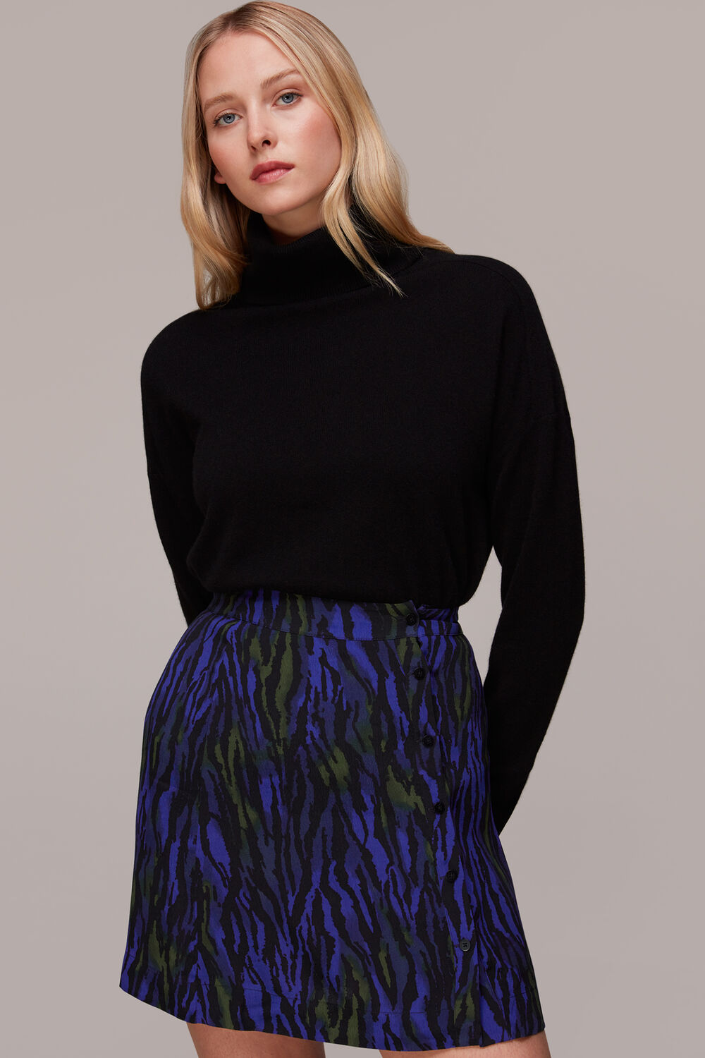 Watercolour Tiger Mini Skirt