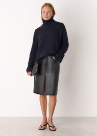 Alpaca Blend Funnel Knit