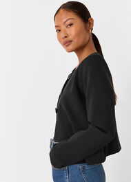 Petite Anne Ponte Button Jacket