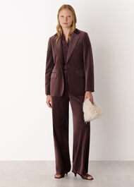 Cotton Velvet Tailored Blazer