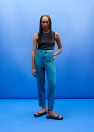 Keyhole Cut Out Cupro Top