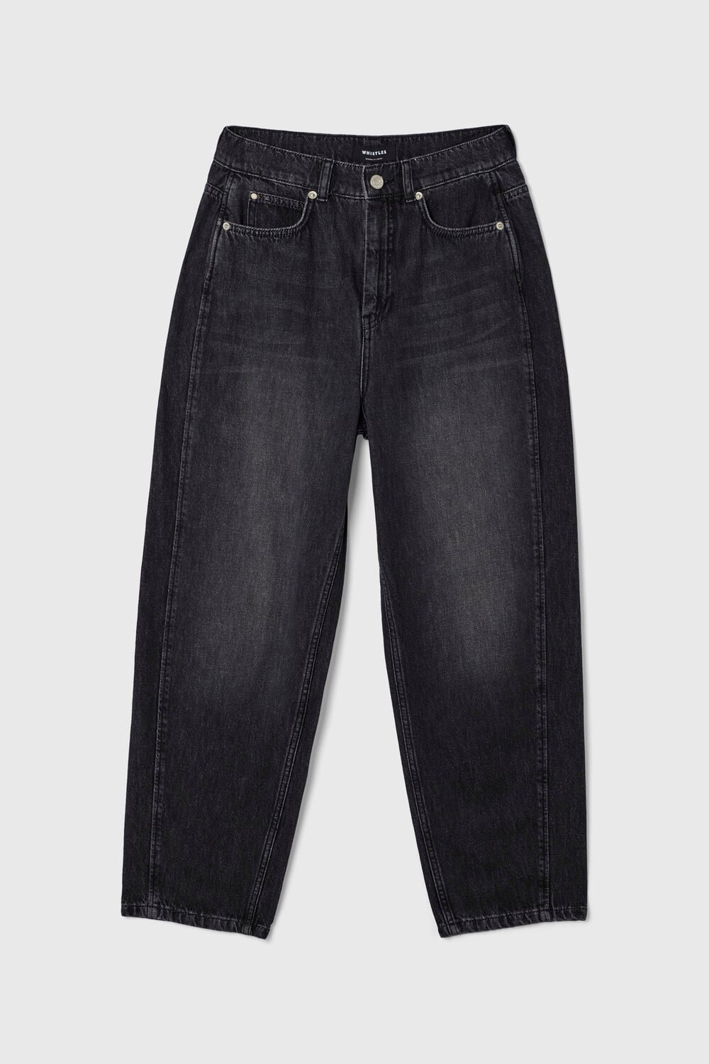 Grey Authentic Barrel Leg Jean