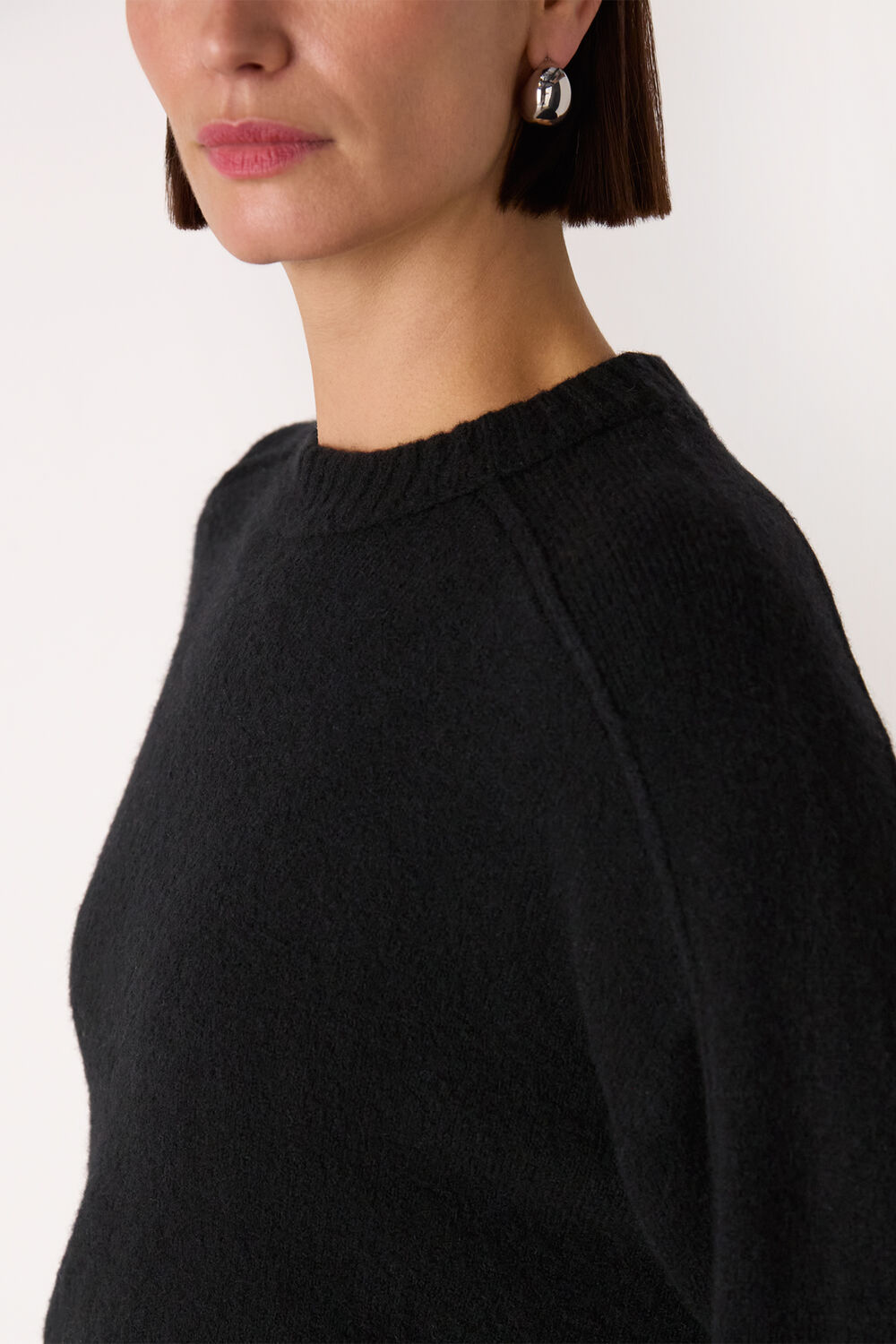 Wool Mix Seam Detail Knit