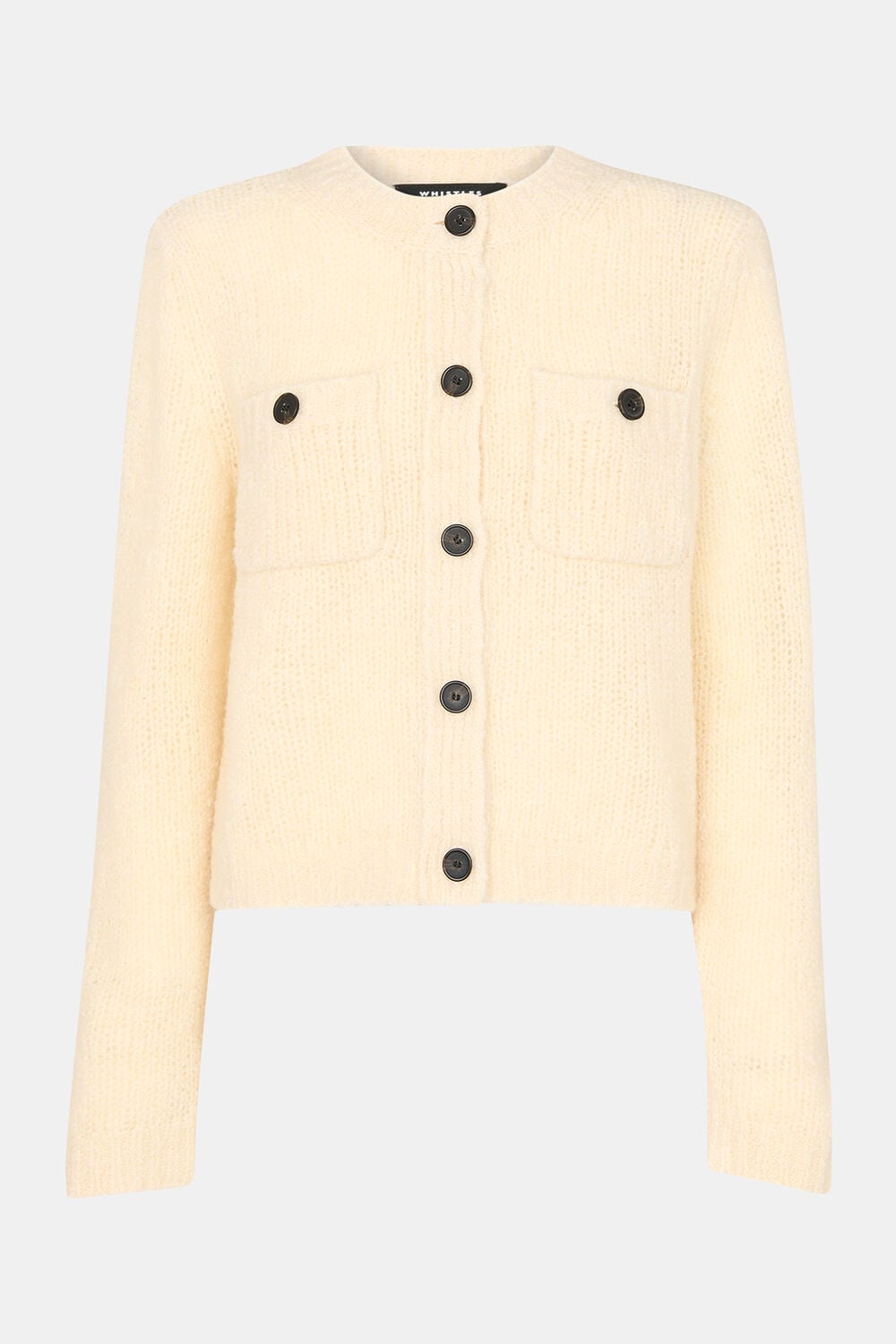 Wool Mix Textured Cardigan
