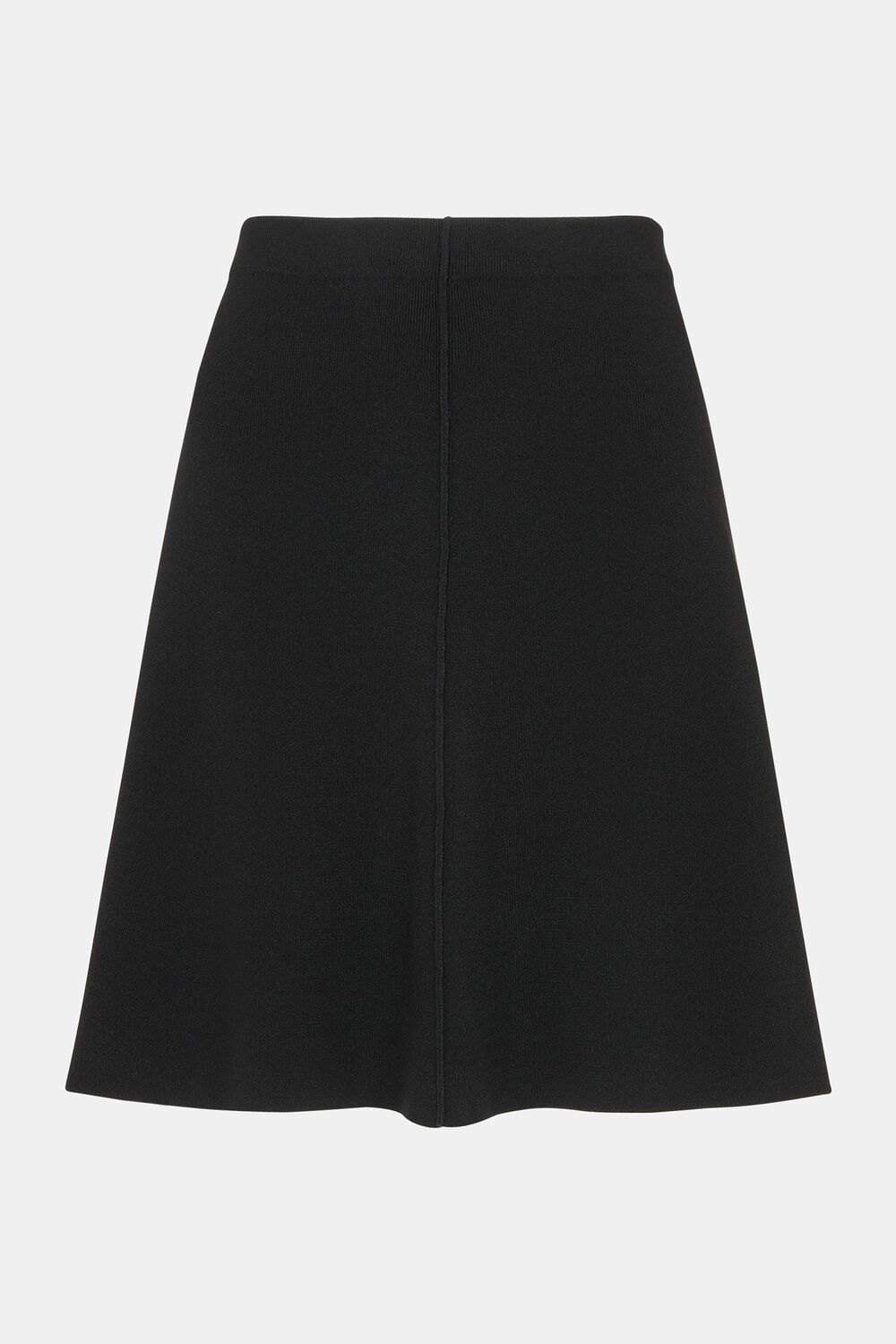 Black Flippy Knitted Mini Skirt