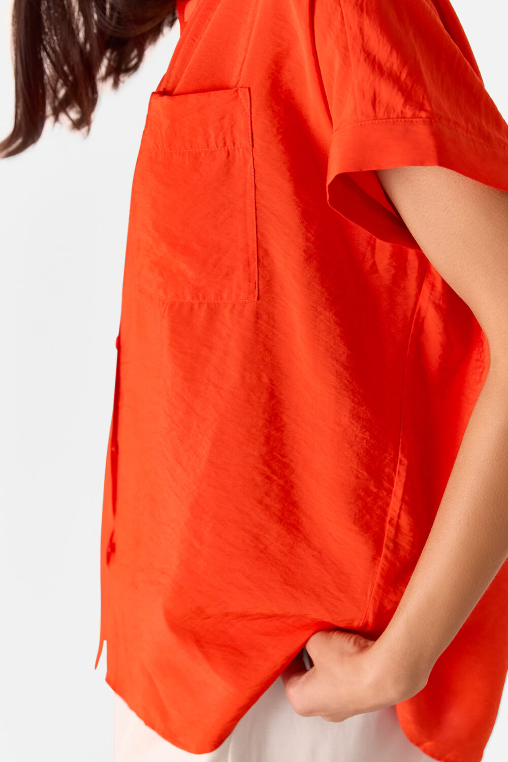 Red Button Up Nicola Shirt
