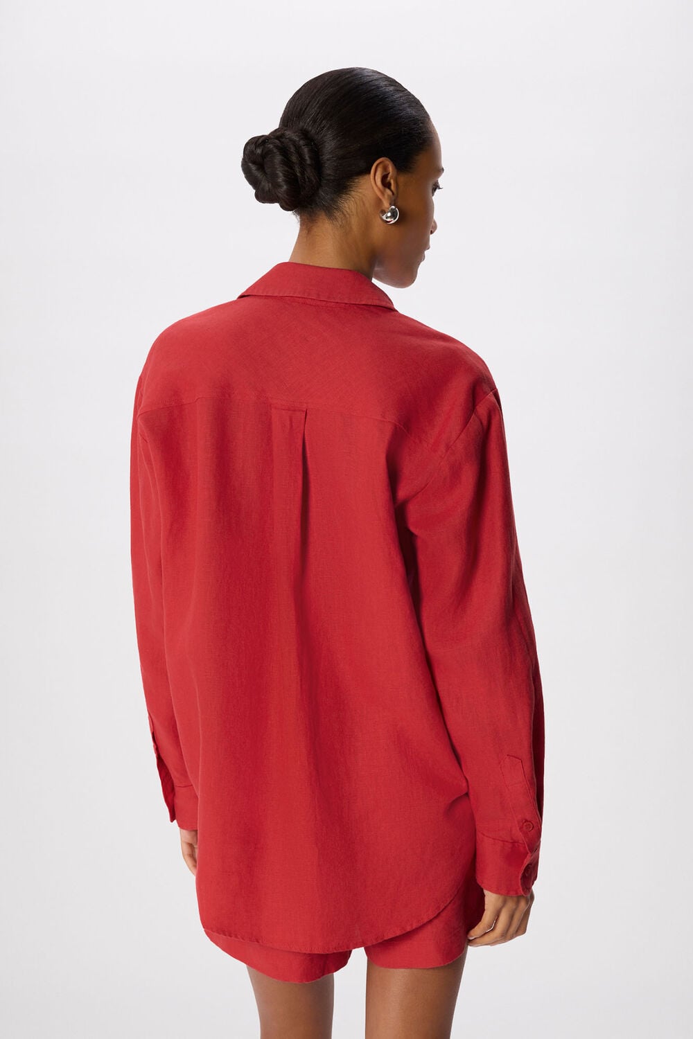 Red Ultimate Linen Shirt