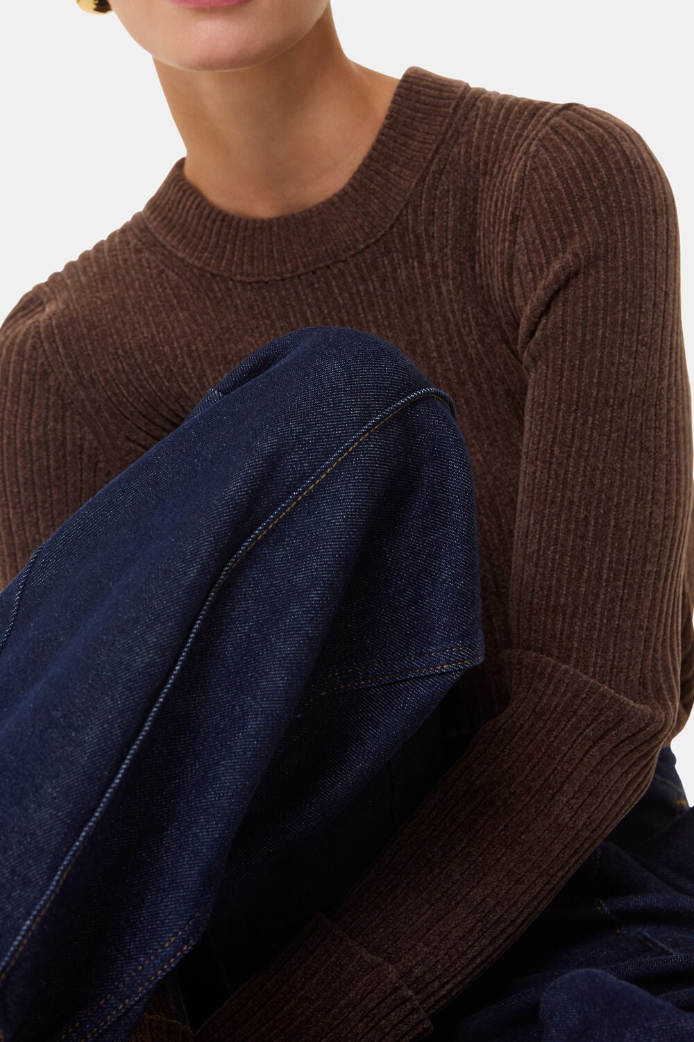 Dark Denim Seam Detail Jean