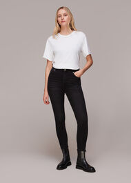 Stretch Slim Frayed Jean