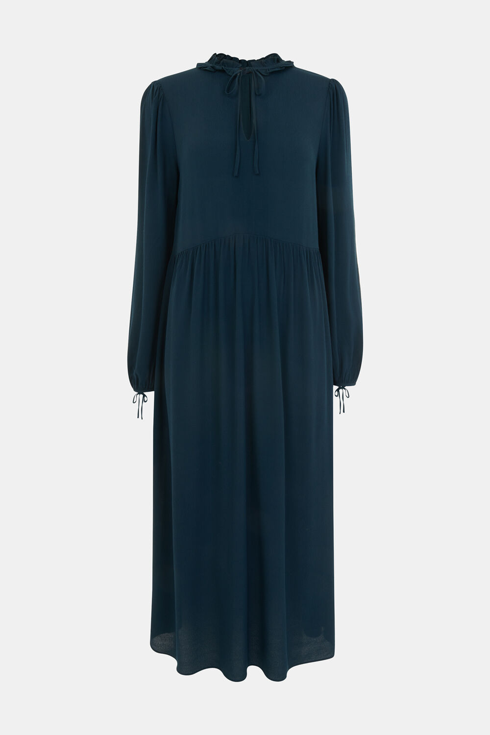 Teal Lyla Trapeze Midi Dress