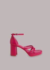 Pink Selene Platform Heeled Sandal | WHISTLES