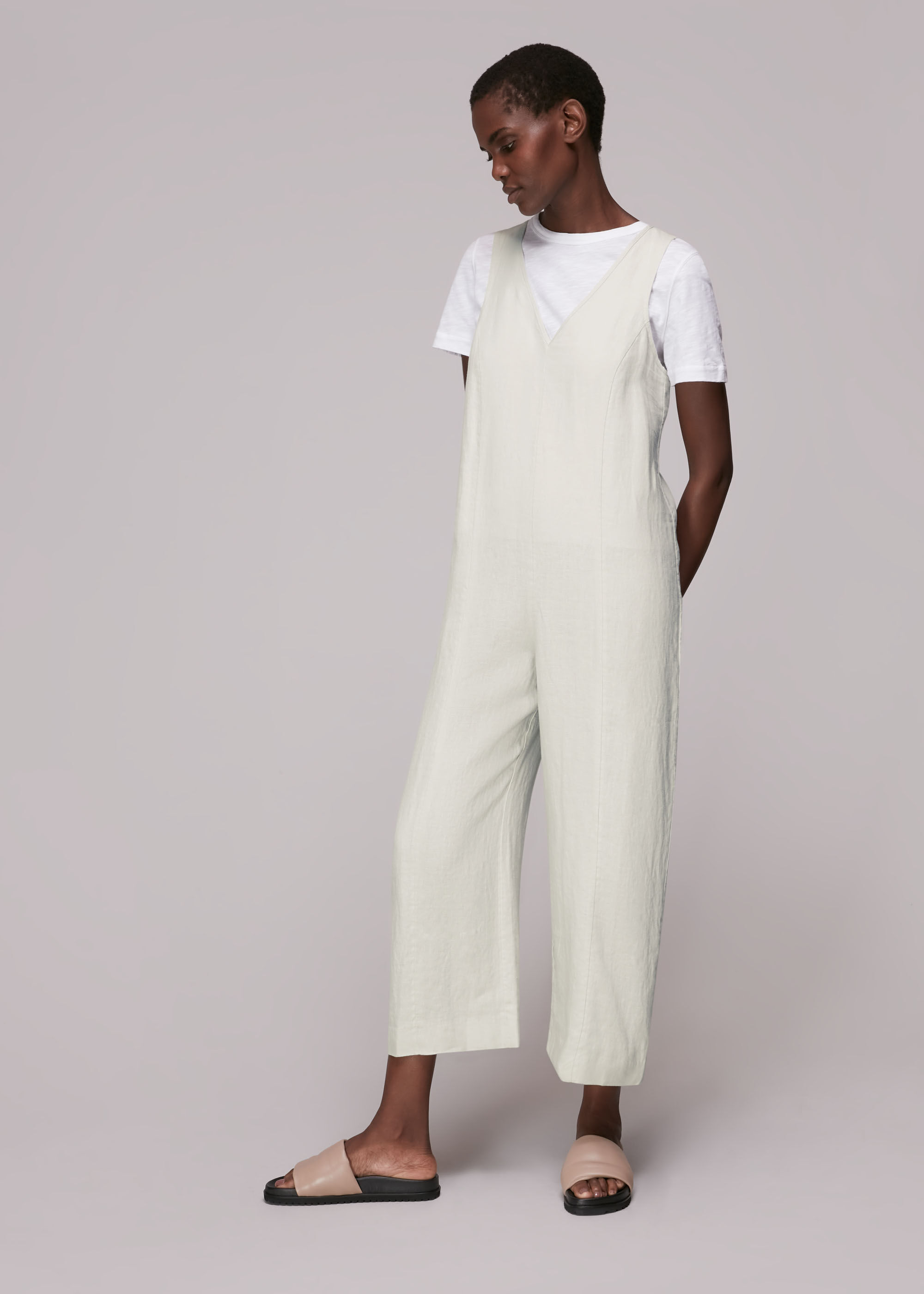 Cloth and stone linen jumpsuit 2025