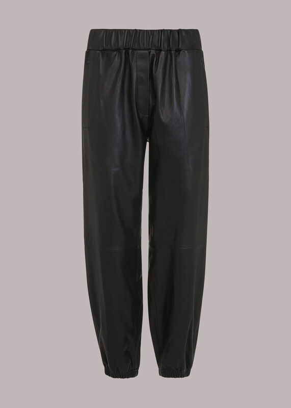 Charlie Leather Cuffed Trouser