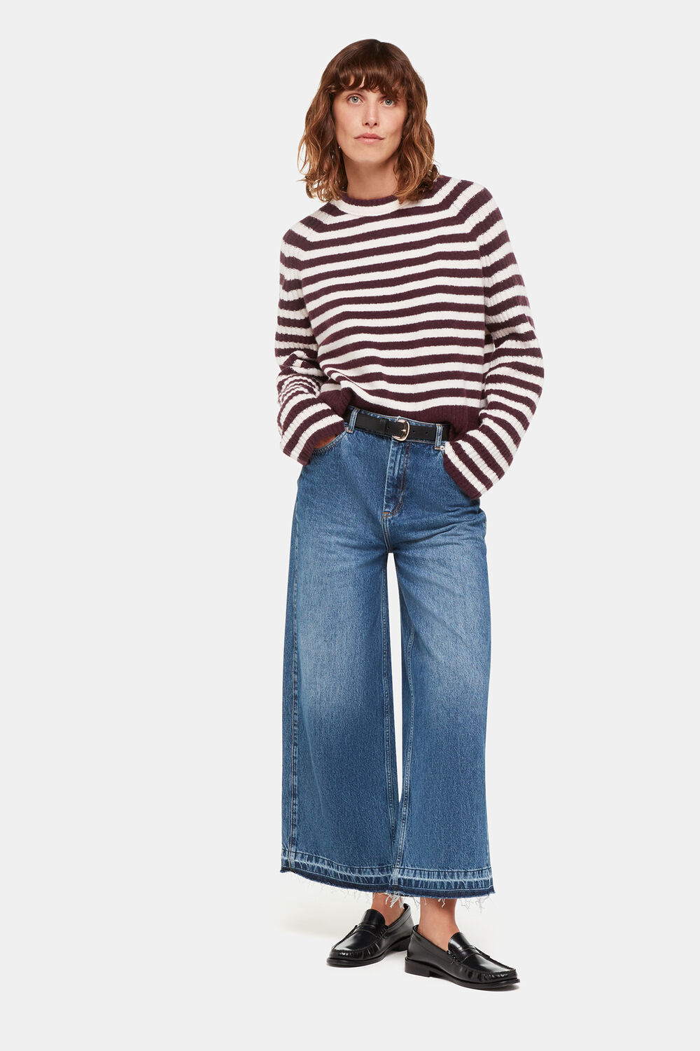 Wool Mix Stripe Crew