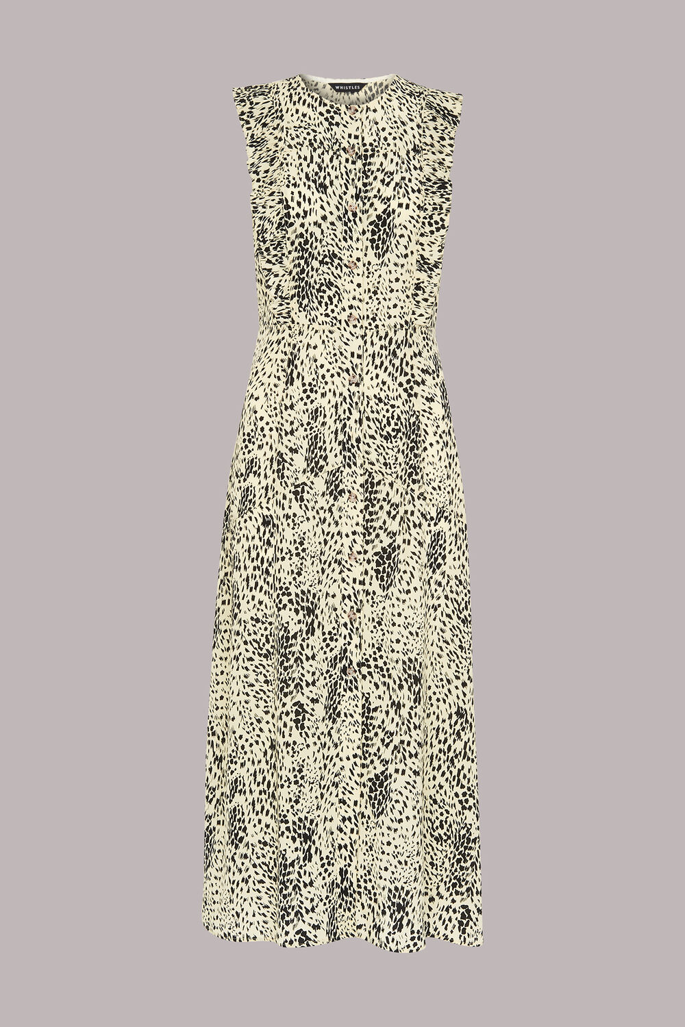 Lively Animal Frill Midi Dress