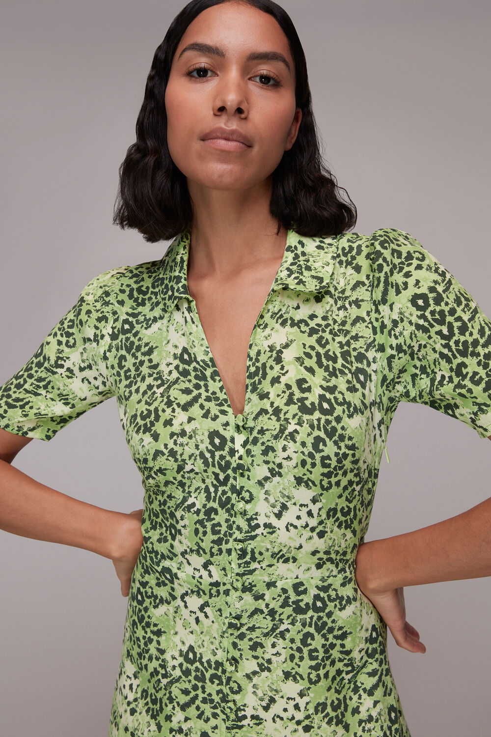 Rowan Hyena Spot Midi Dress