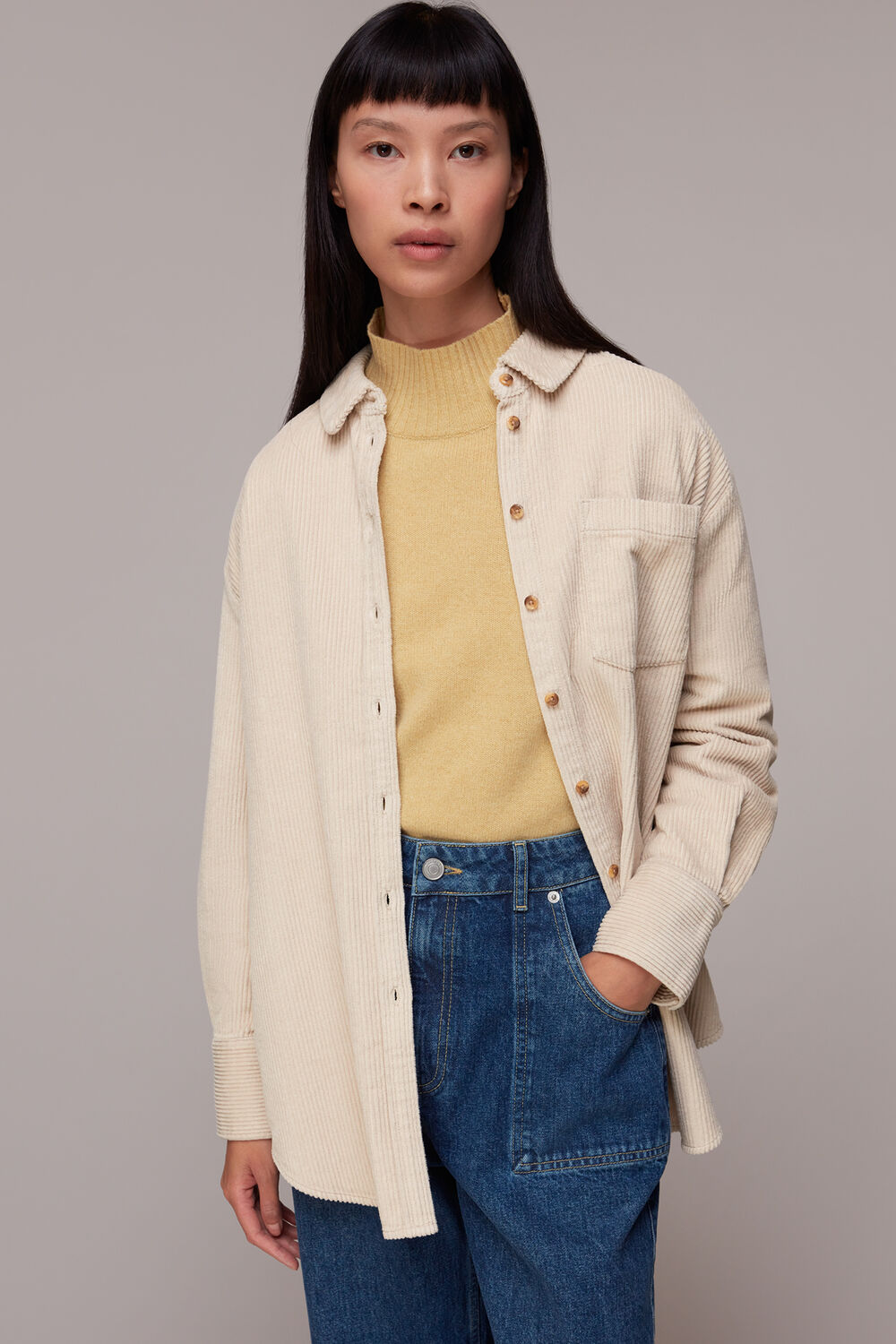 Lucie Corduroy Oversized Shirt