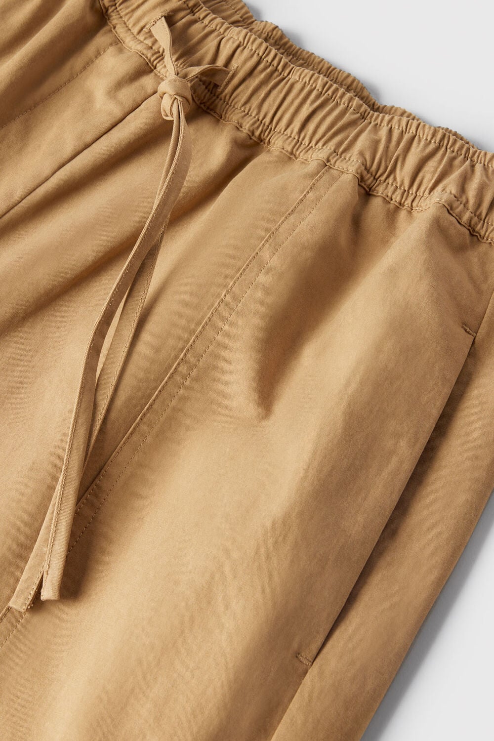 Neutral Utility Cotton Barrel Trouser