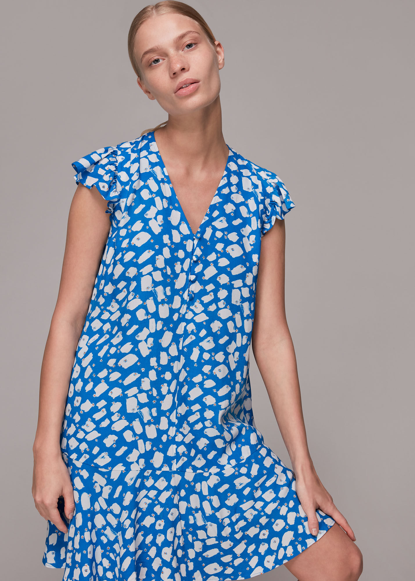 Whistles daisy print cheap dress