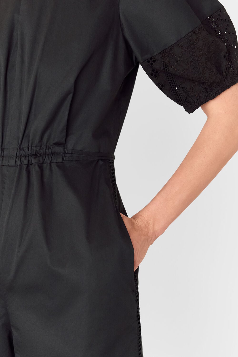 Broderie Poplin Jumpsuit