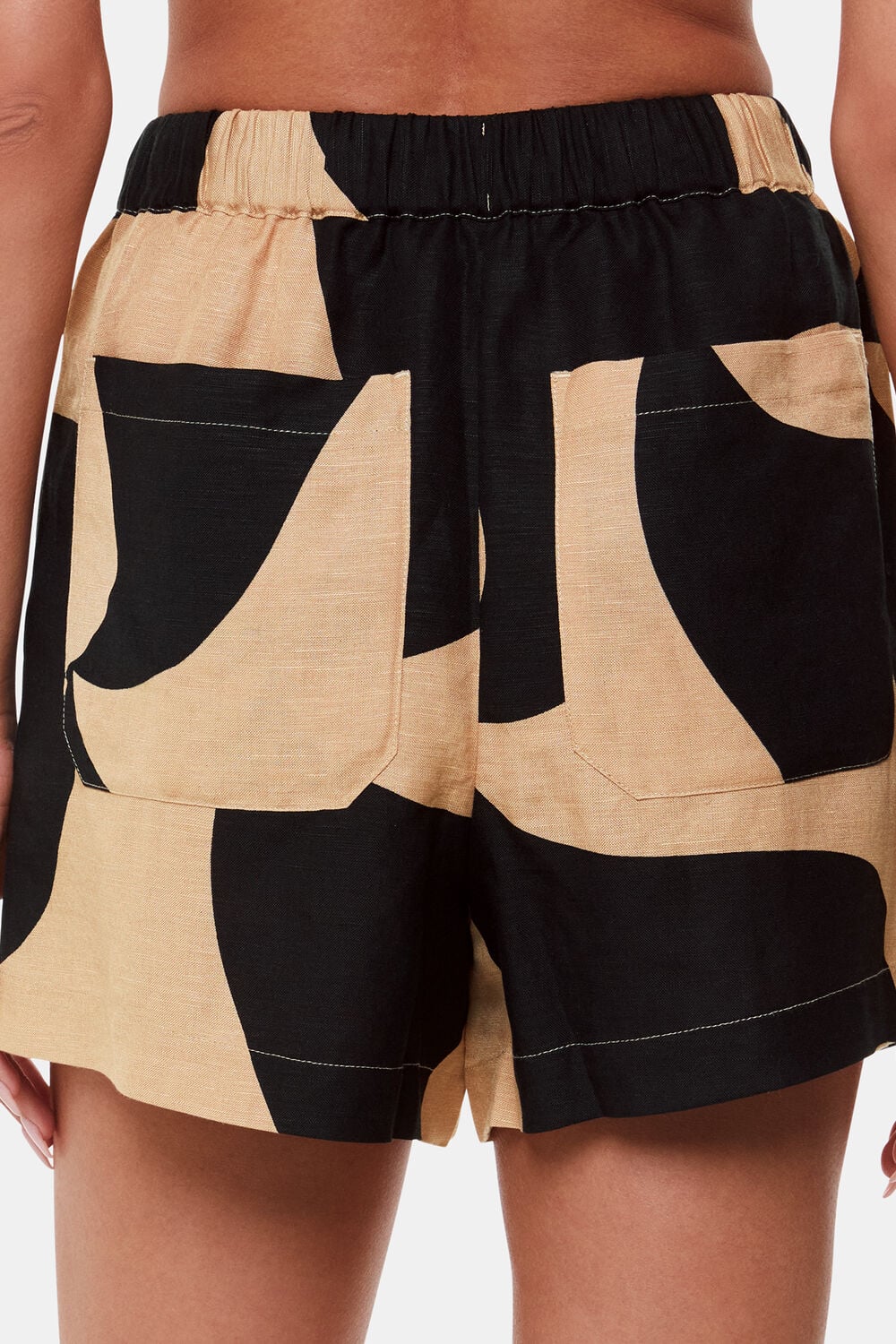 Swirl Linen Blend Short