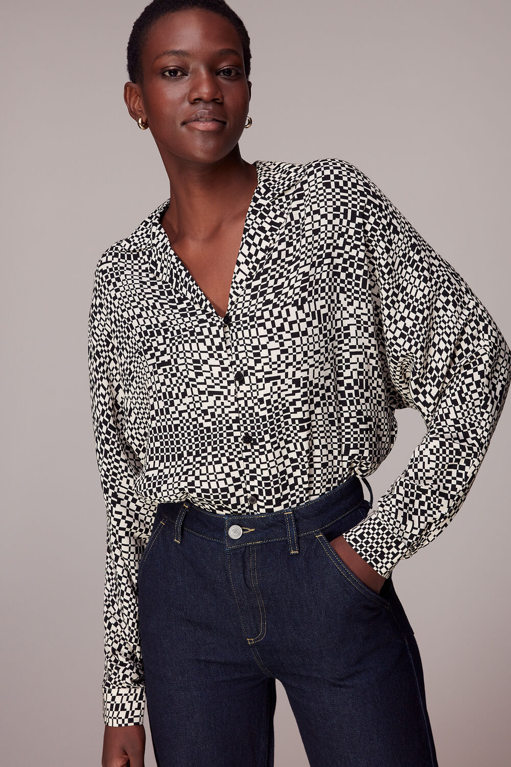 Checkerboard Ramona Blouse