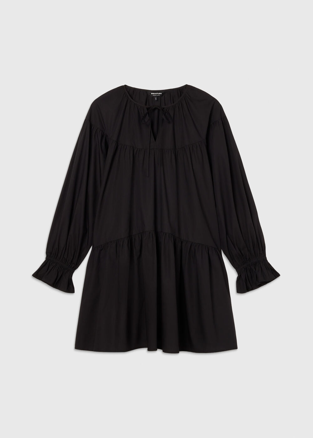 Cotton Tiered Mini Dress