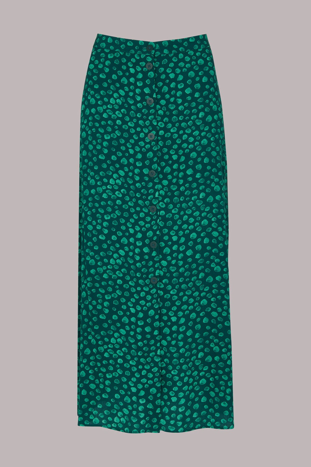 Lava Spot Button Through Skirt
