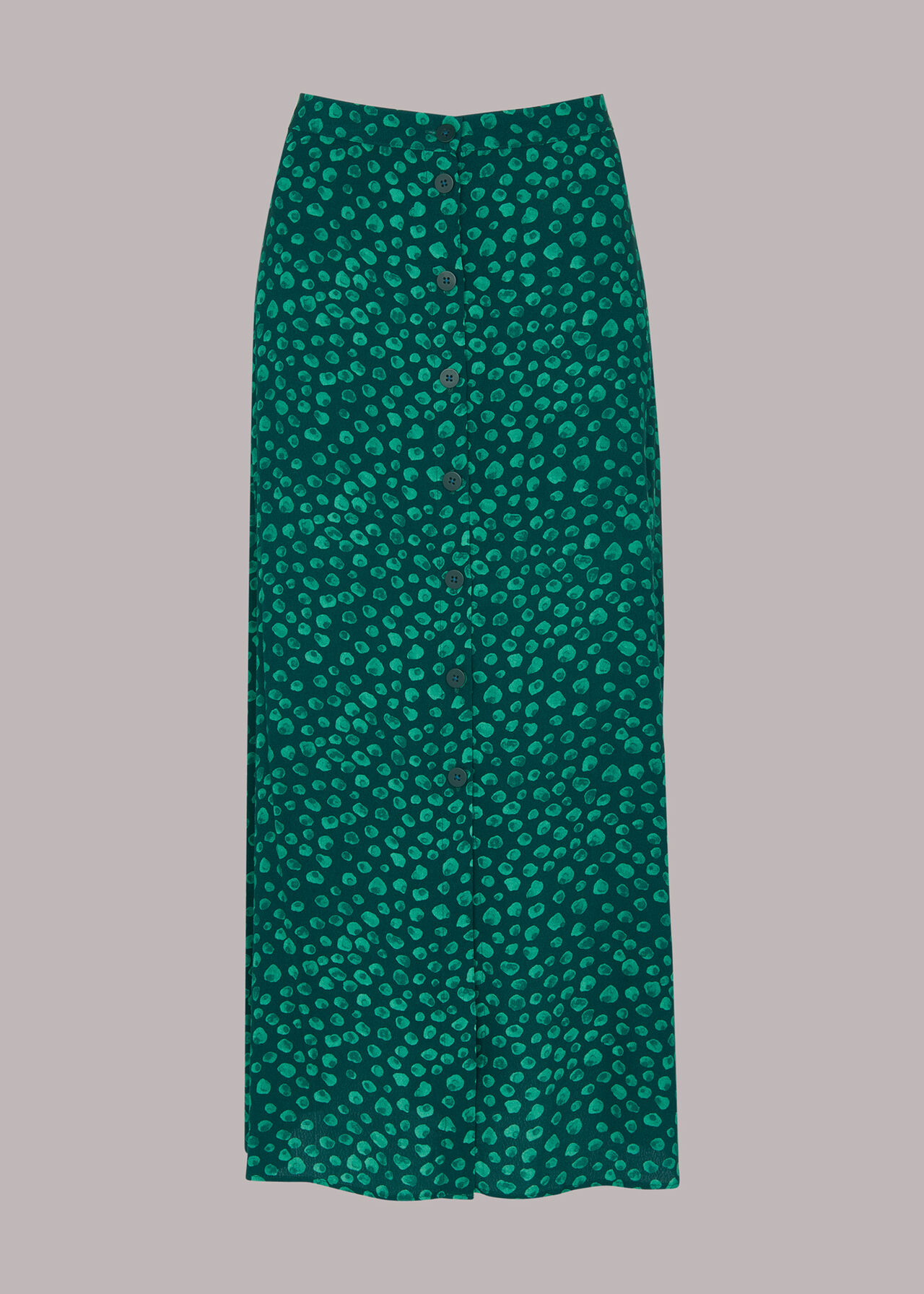 Lava Spot Button Through Skirt