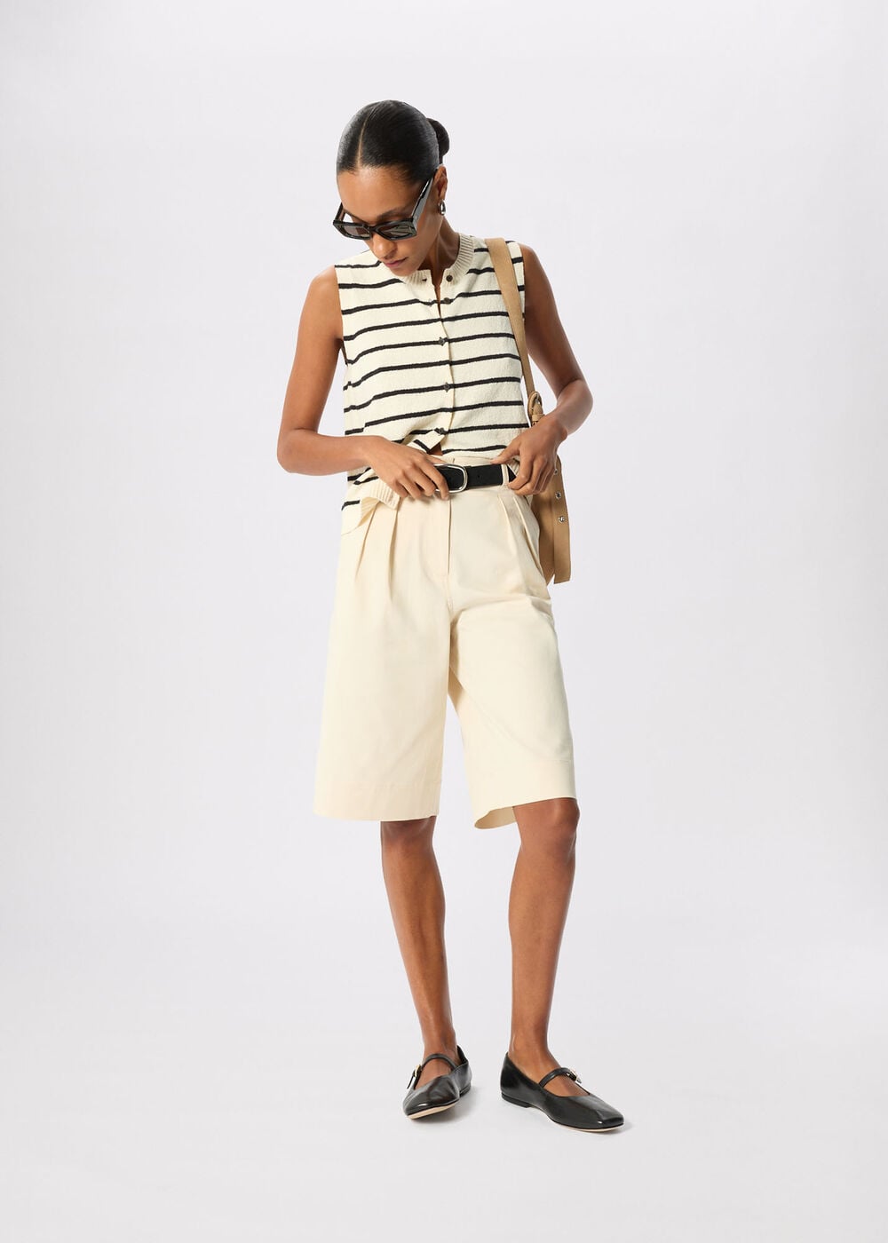 Stripe Boucle Textured Tank