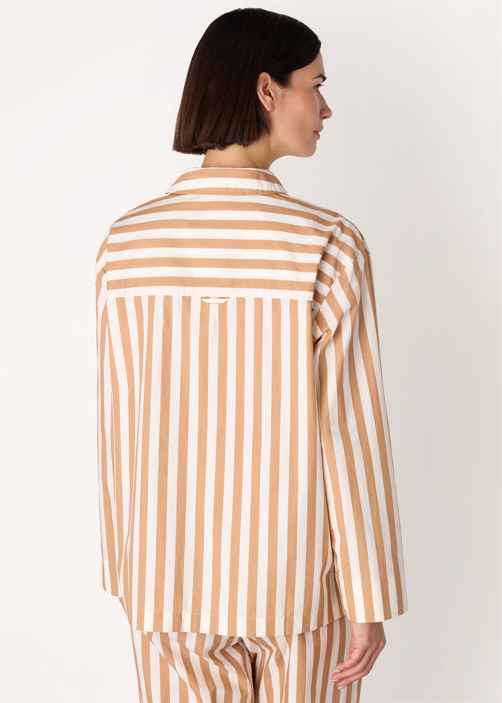 Cotton Stripe Pyjama Shirt