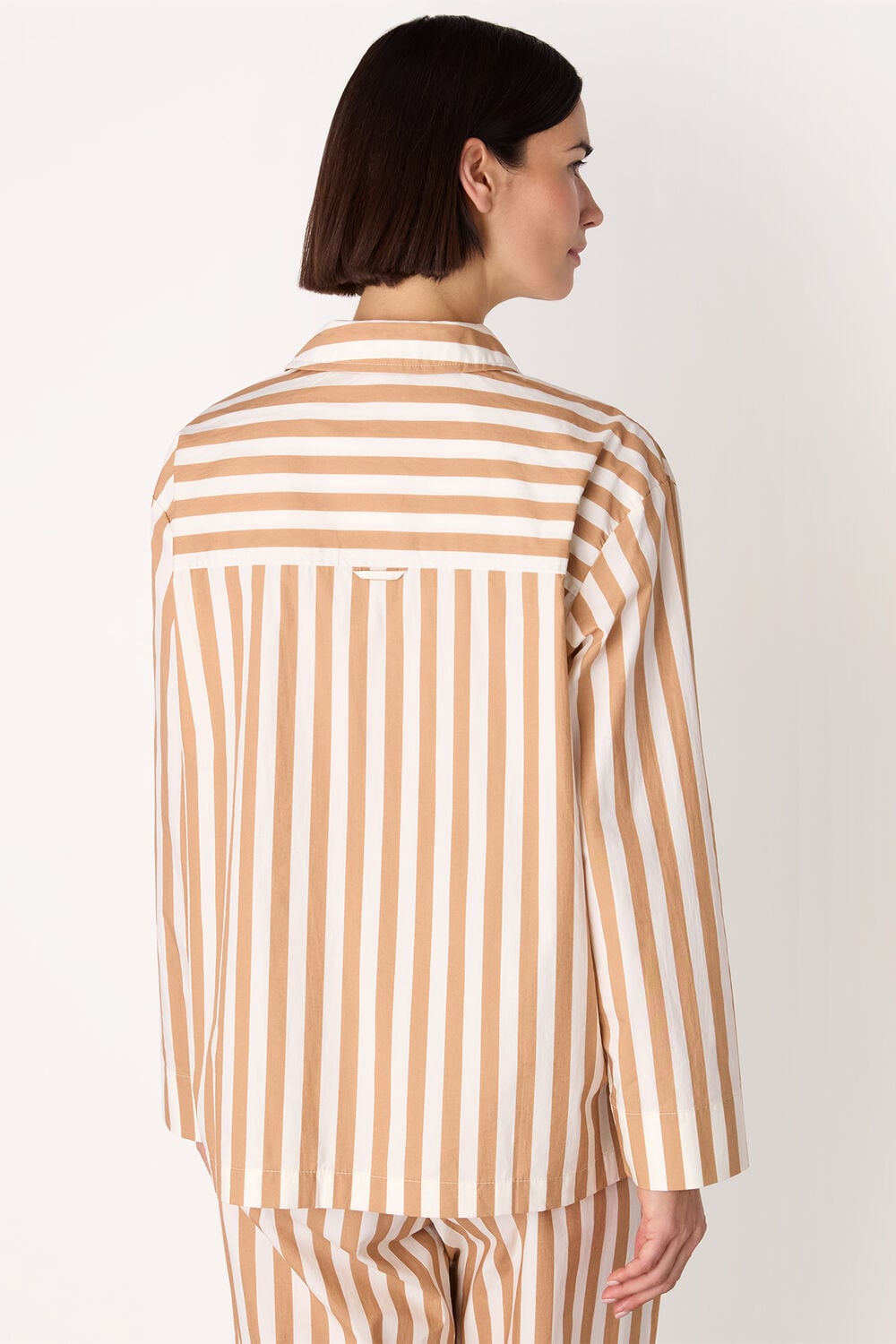 Cotton Stripe Pyjama Shirt
